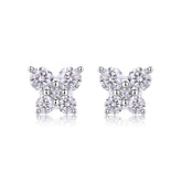 Glojewels Classic White Round Cut 1.66ct Moissanite Stud Earring
